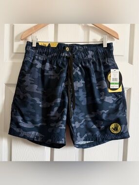 NWT Body Glove Men's Navy Blue Camo Swim Trunks